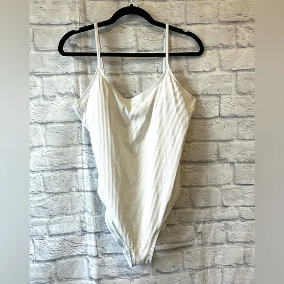 Andie Amalfi One Piece Swimsuit, white, large tall - Picture 2 of 6